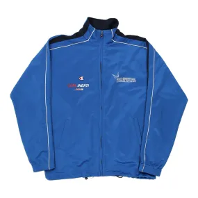 Age 13-14 Champion Track Jacket - Medium Blue Polyester