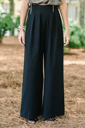 All The Best Black Wide Leg Trousers