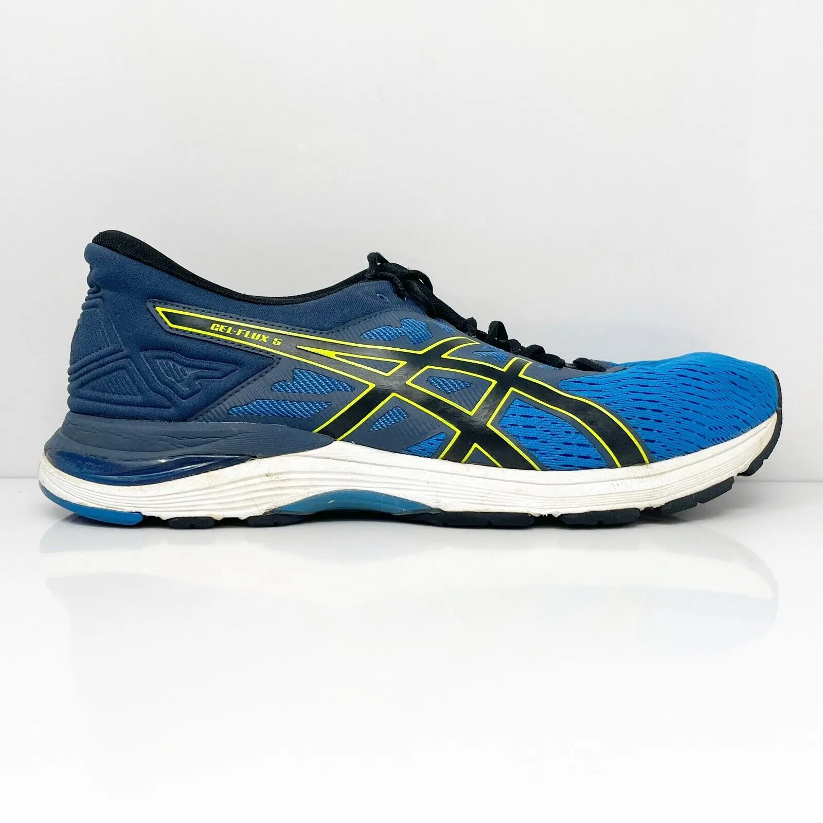 Asics Mens Gel Flux 5 T811N Blue Running Shoes Sneakers Size 10.5