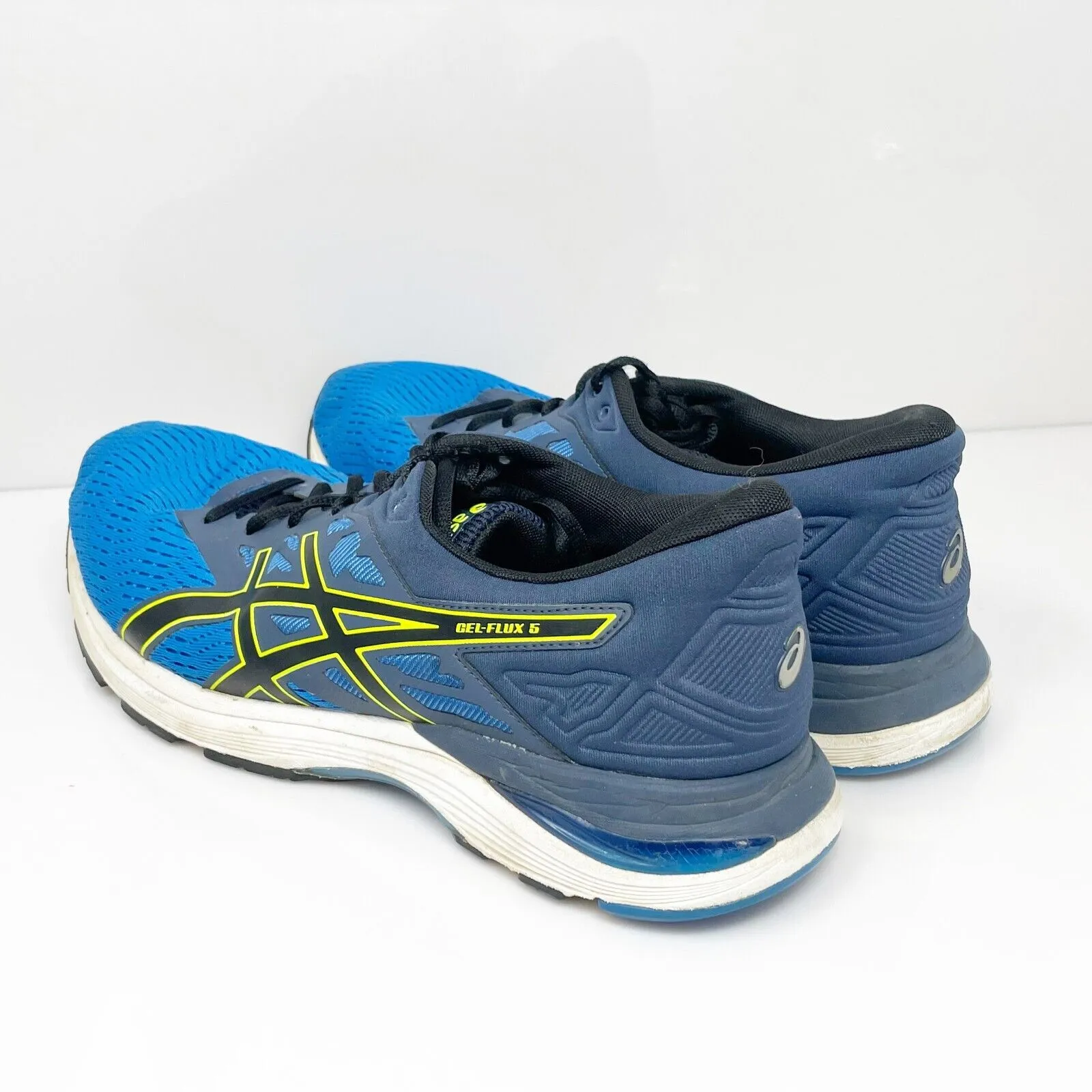 Asics Mens Gel Flux 5 T811N Blue Running Shoes Sneakers Size 10.5