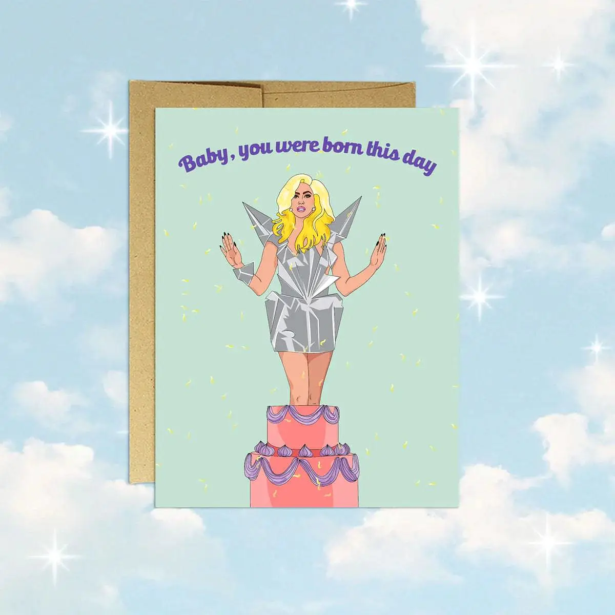 Born This Day | Greeting Card