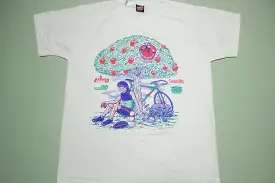 Born To Bike Oakley Dude Vintage 1994 90's Washington Apple T-Shirt