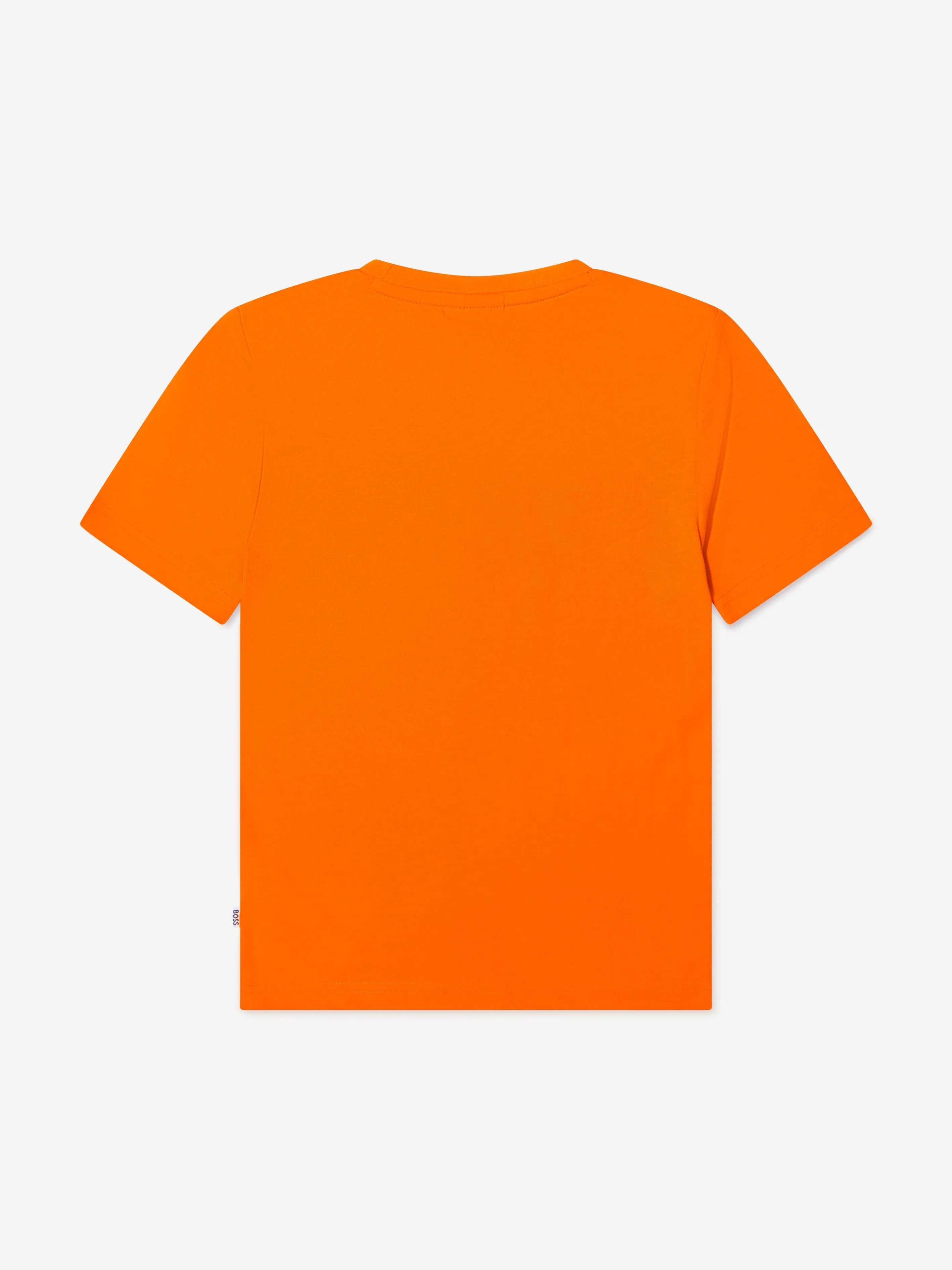 BOSS - Boys Logo Print T-Shirt In Orange | Childsplay Clothing