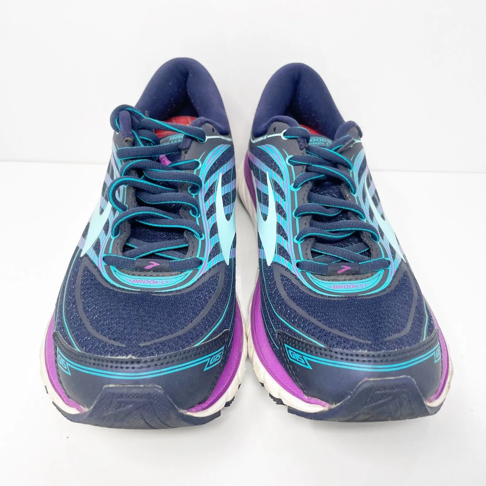 Brooks Womens Glycerin 15 1202471B465 Blue Running Shoes Sneakers Size 9 B