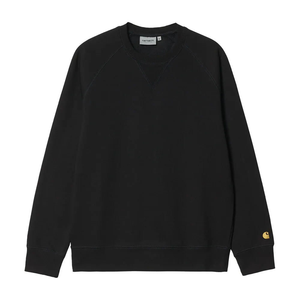 CARHARTT WIP CHASE SWEAT // BLACK/GOLD