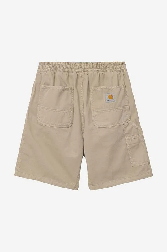 Carhartt WIP cotton shorts Flint Short beige color