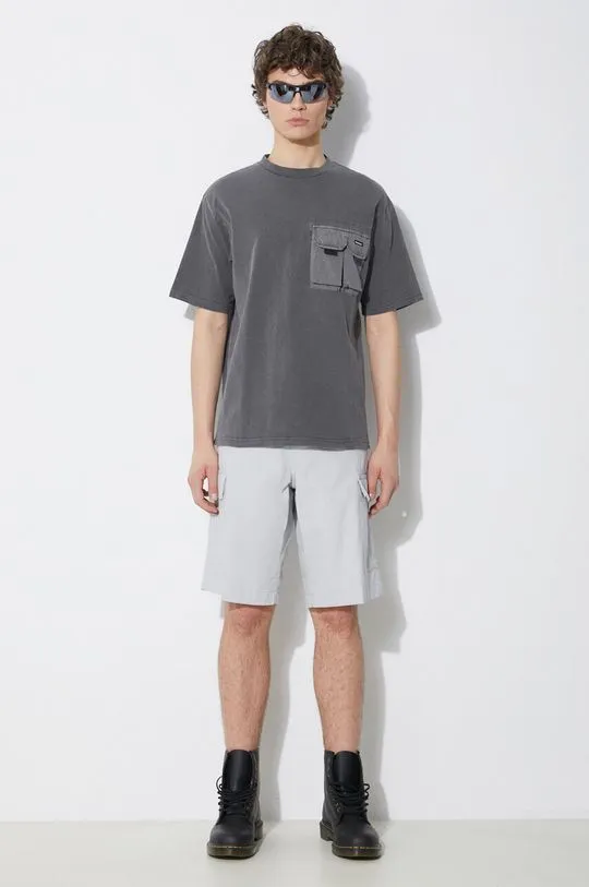 Carhartt WIP cotton shorts Regular Cargo gray color I028246.1YE02