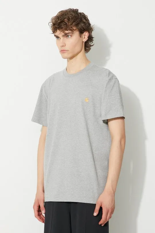 Carhartt WIP cotton t-shirt gray color