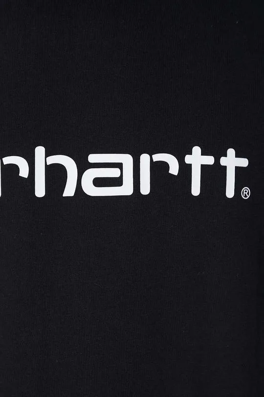 Carhartt WIP cotton T-shirt Script T-shirt black color