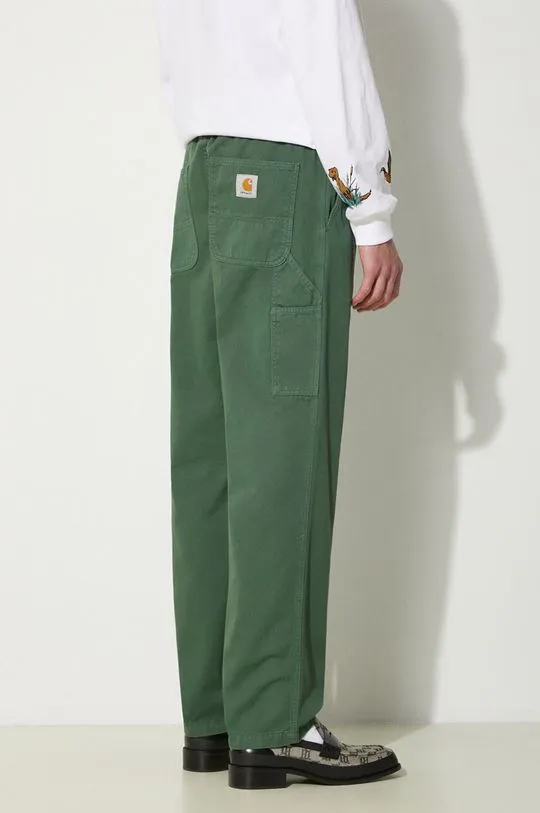 Carhartt WIP cotton trousers Flint Pant green color I029919.29NGD