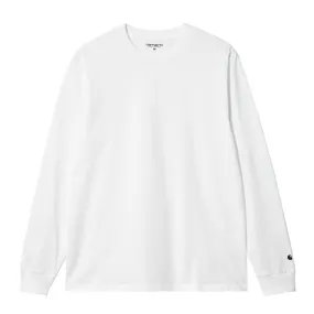 CARHARTT WIP L/S BASE T-SHIRT // WHITE/BLACK