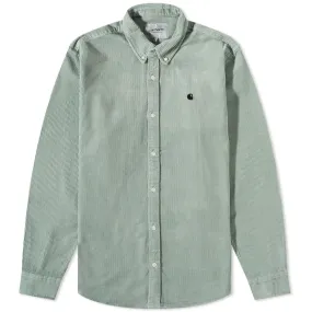 Carhartt WIP Madison Cord ShirtMisty Sage & Black