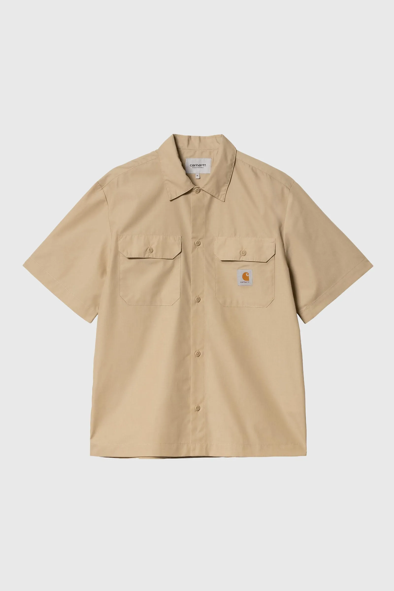 Carhartt Wip S/s Craft Shirt Beige Uomo