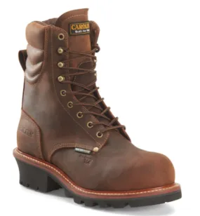 Carolina Mens Hemlock 9” Waterproof Comp. Toe Logger (CA9854)- Brown Oiled