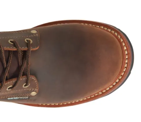 Carolina Mens Hemlock 9” Waterproof Comp. Toe Logger (CA9854)- Brown Oiled