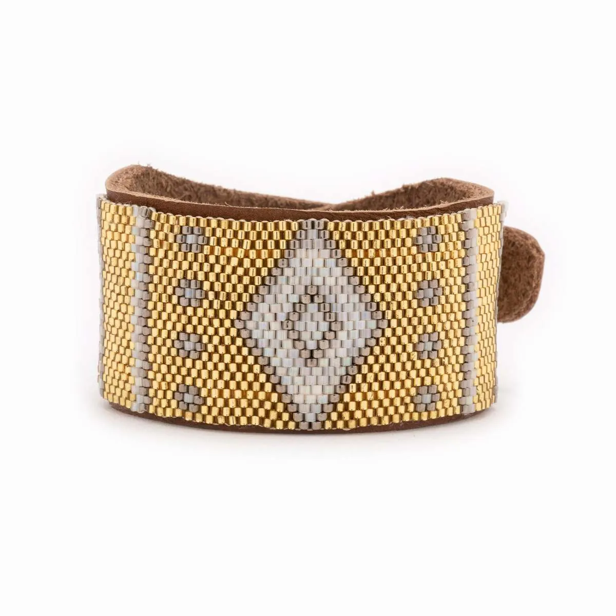 Chippewa Beaded Leather Cuff