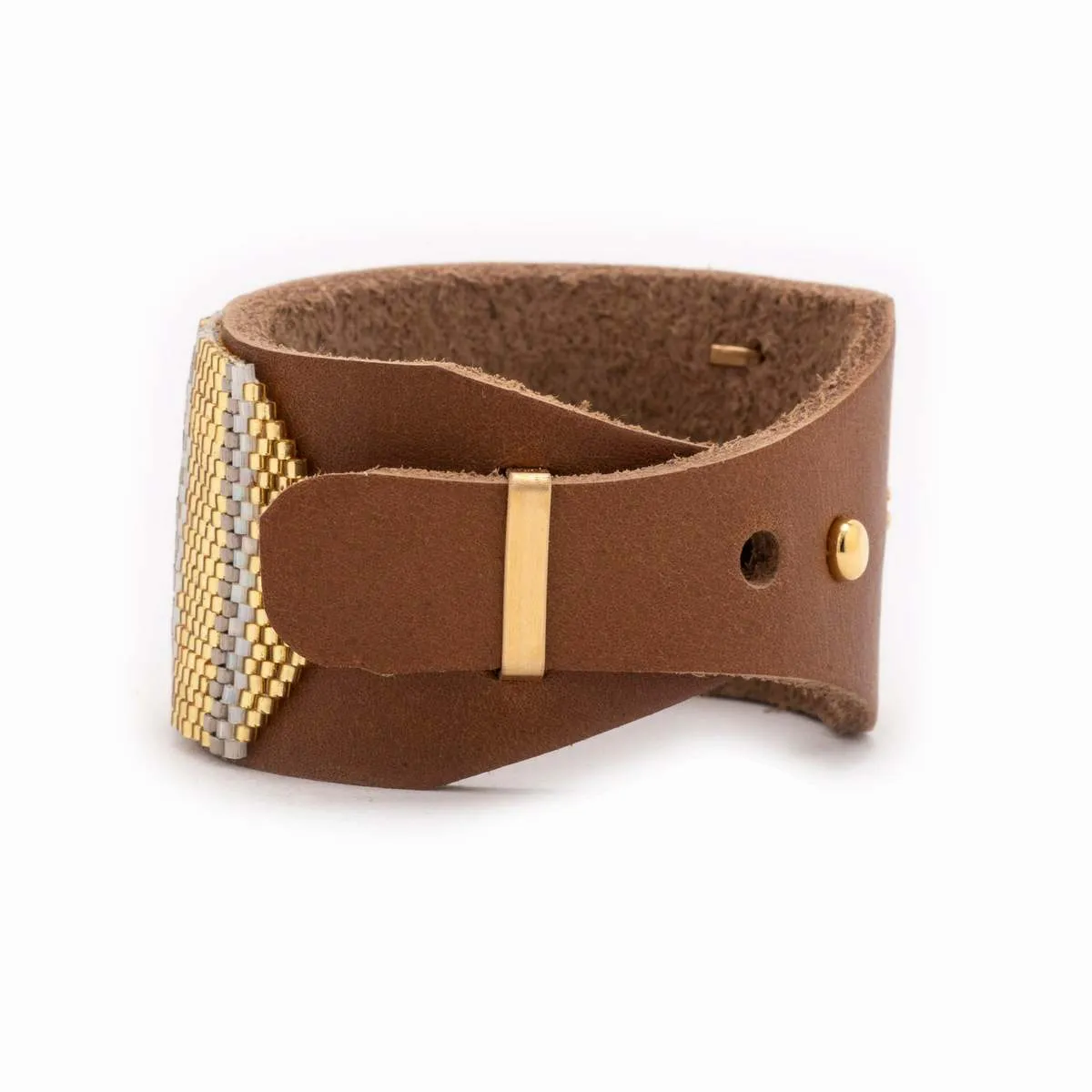 Chippewa Beaded Leather Cuff