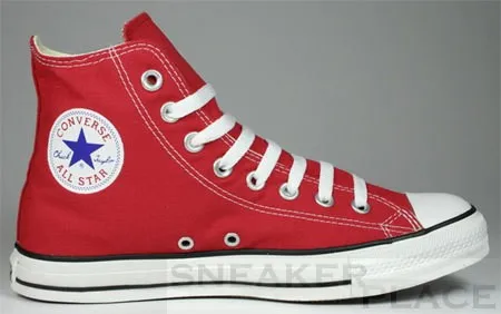 Converse Chuck Taylor All-Stars Hi red shoes