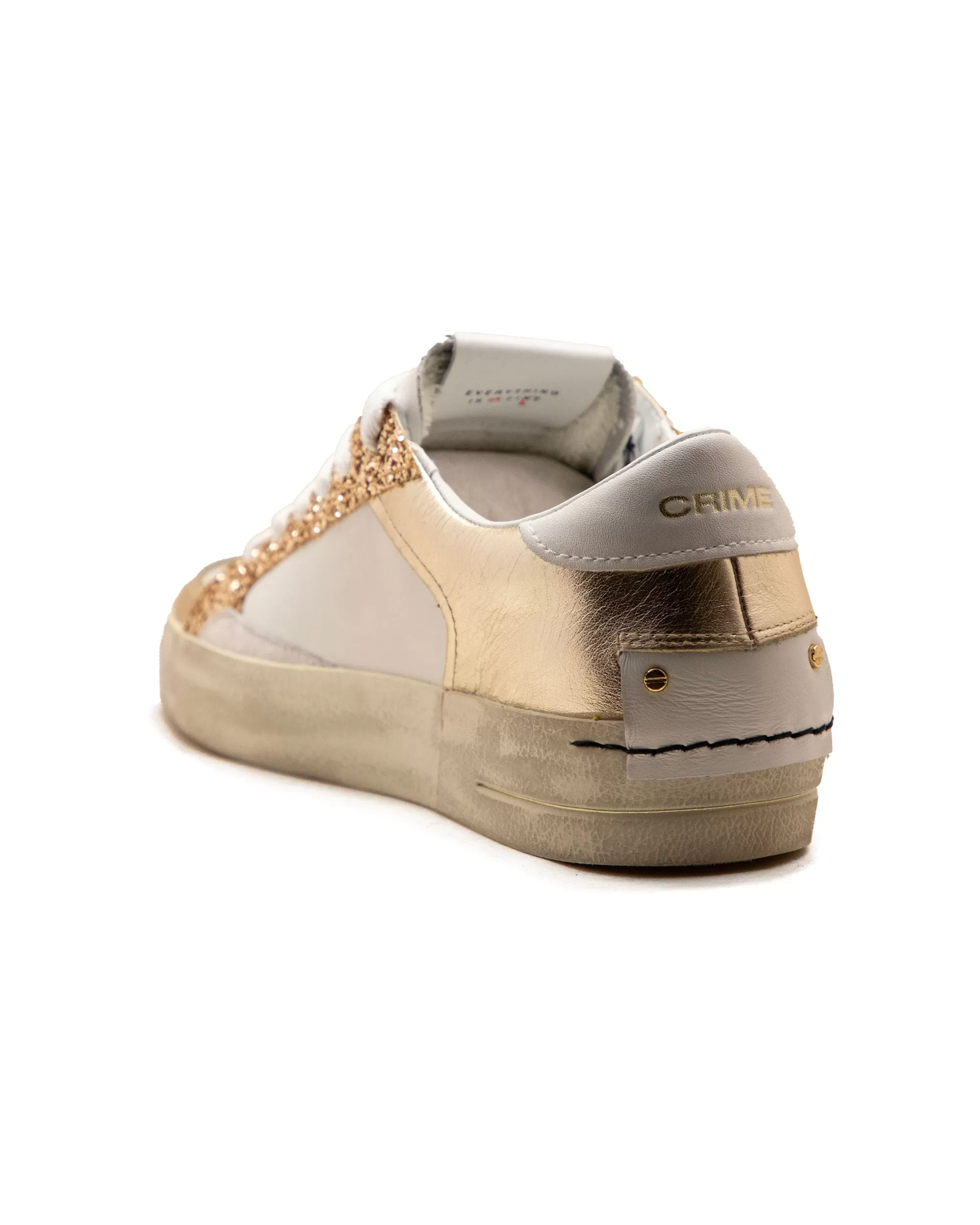 Crime London SK8 Deluxe Bianco Oro