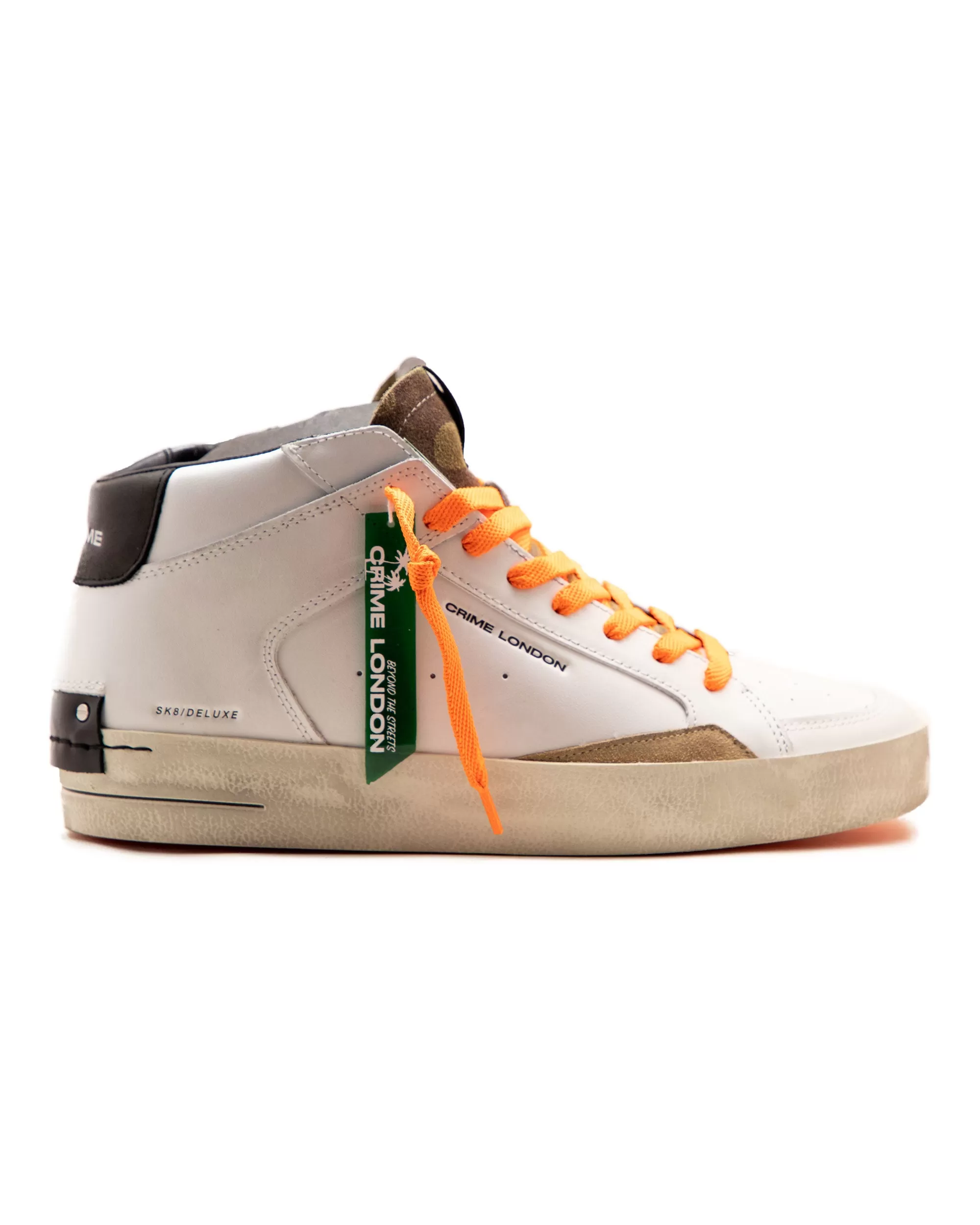 Crime London SK8 Deluxe Mid Bianco