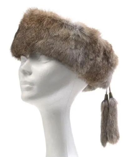 Crown Cap Rabbit Fur Ear Band - A One Clothing