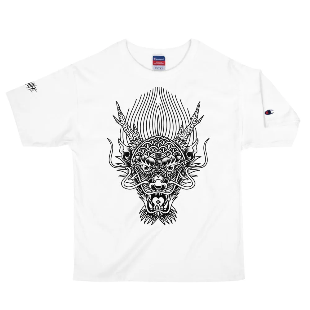 DRAGONS ONLY CHAMPION WHITE GRAPHIC T