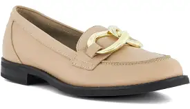 Dune Goddess Womens Leather Slip On Loafer