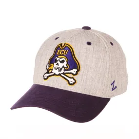 East Carolina Pirates Zephyr Oxford Structured Stretch Fit Fitted Hat Cap