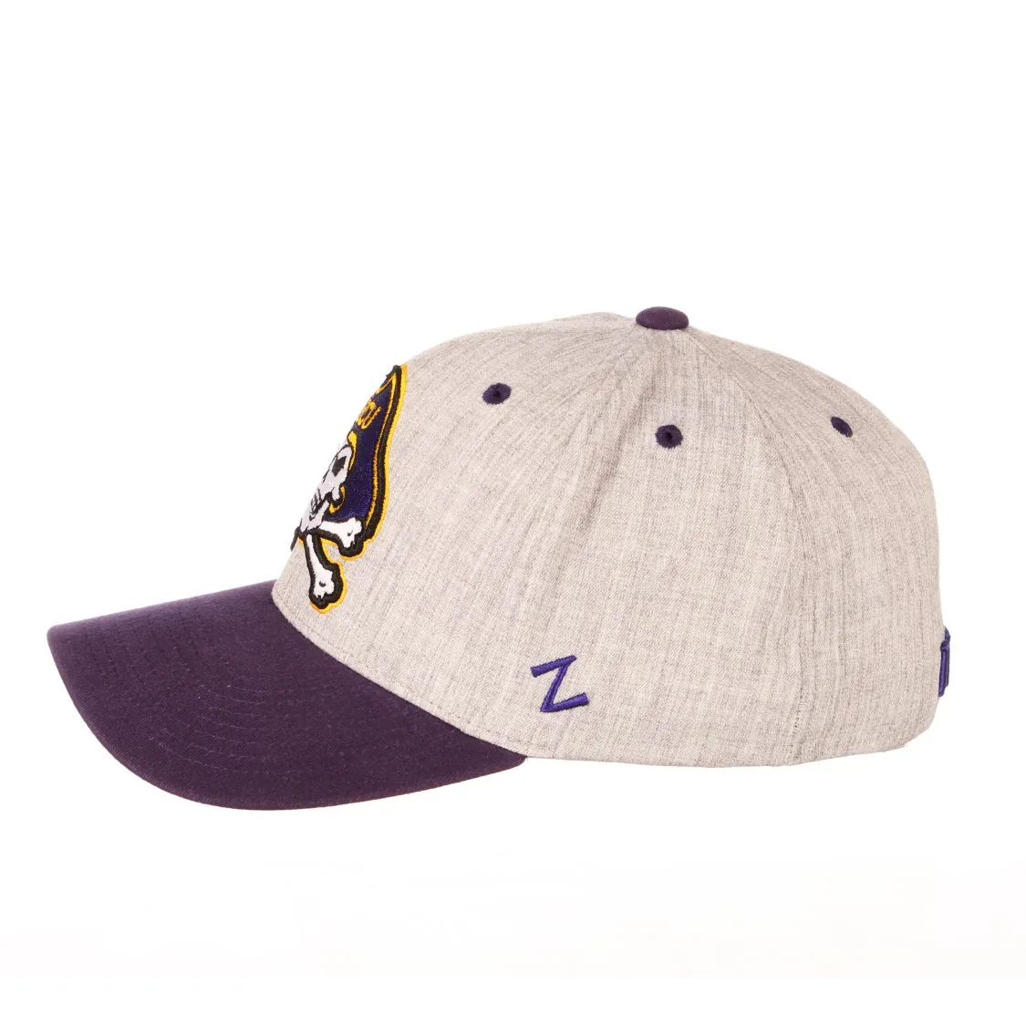 East Carolina Pirates Zephyr Oxford Structured Stretch Fit Fitted Hat Cap