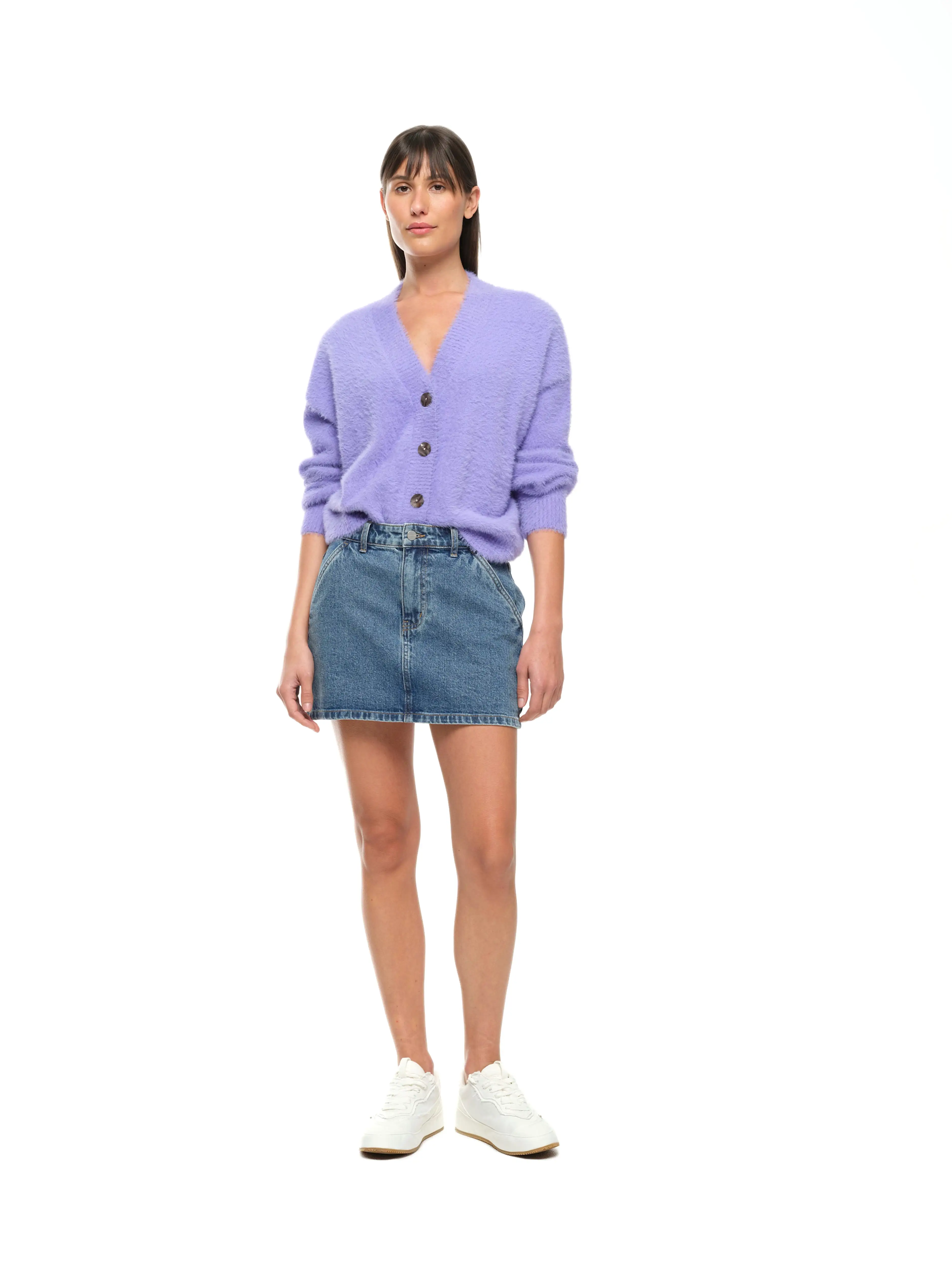 ESSENTIAL CARDIGAN - LAVENDER