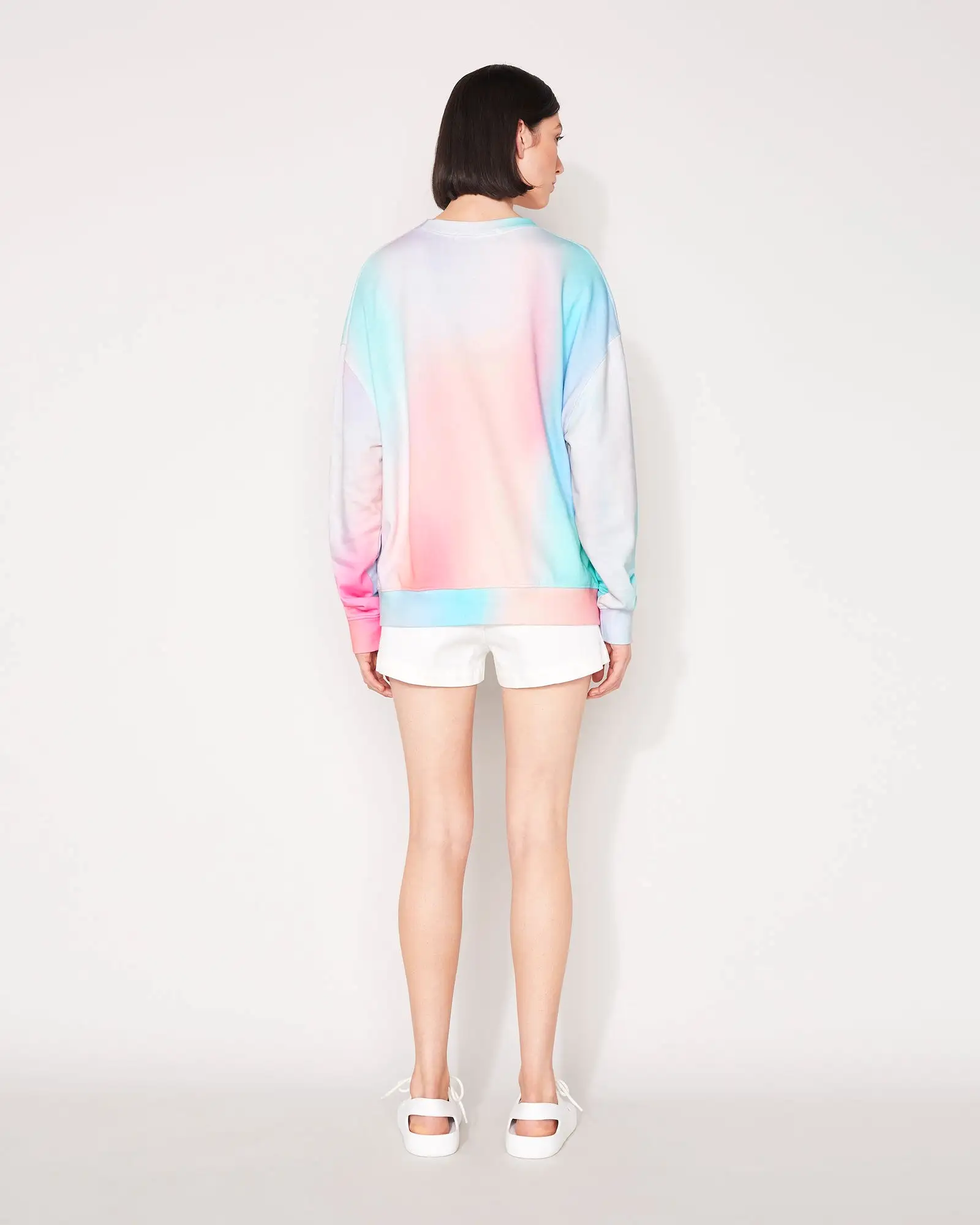 ESSENTIAL CREW SWEATSHIRT - CLOUD PRINT