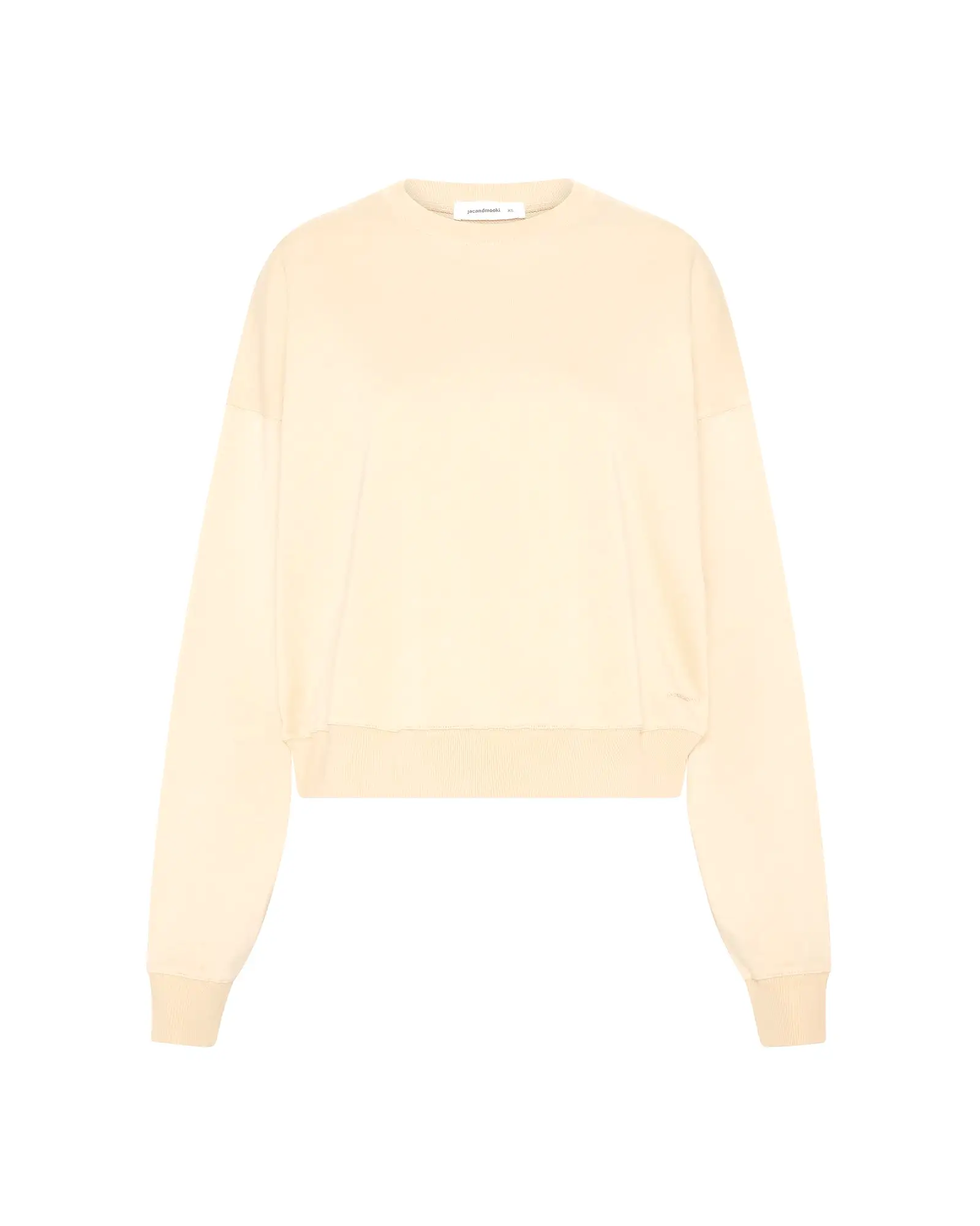 ESSENTIAL CROP SWEATSHIRT - BUTTER CREAM