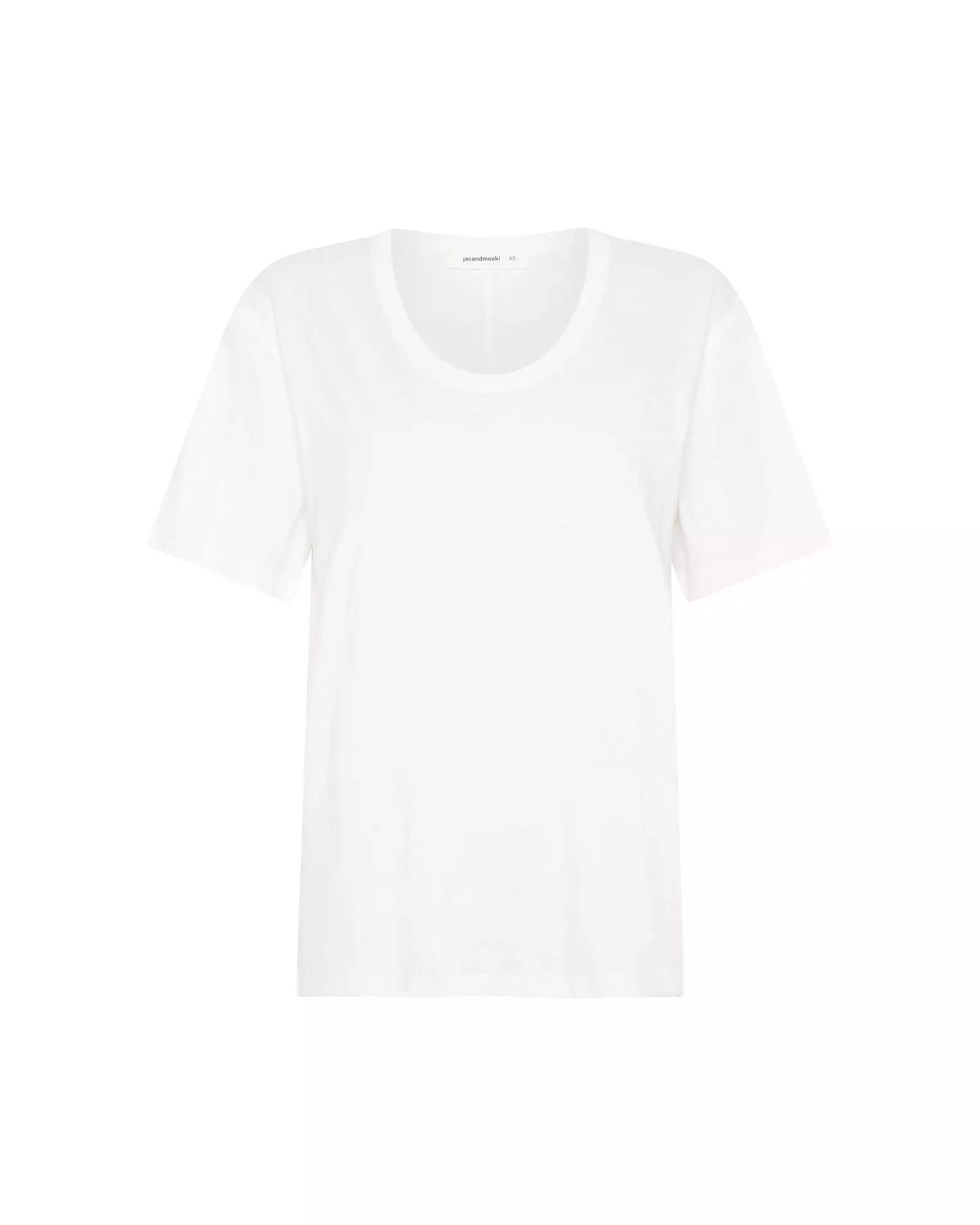 ESSENTIAL SCOOP T-SHIRT - WHITE