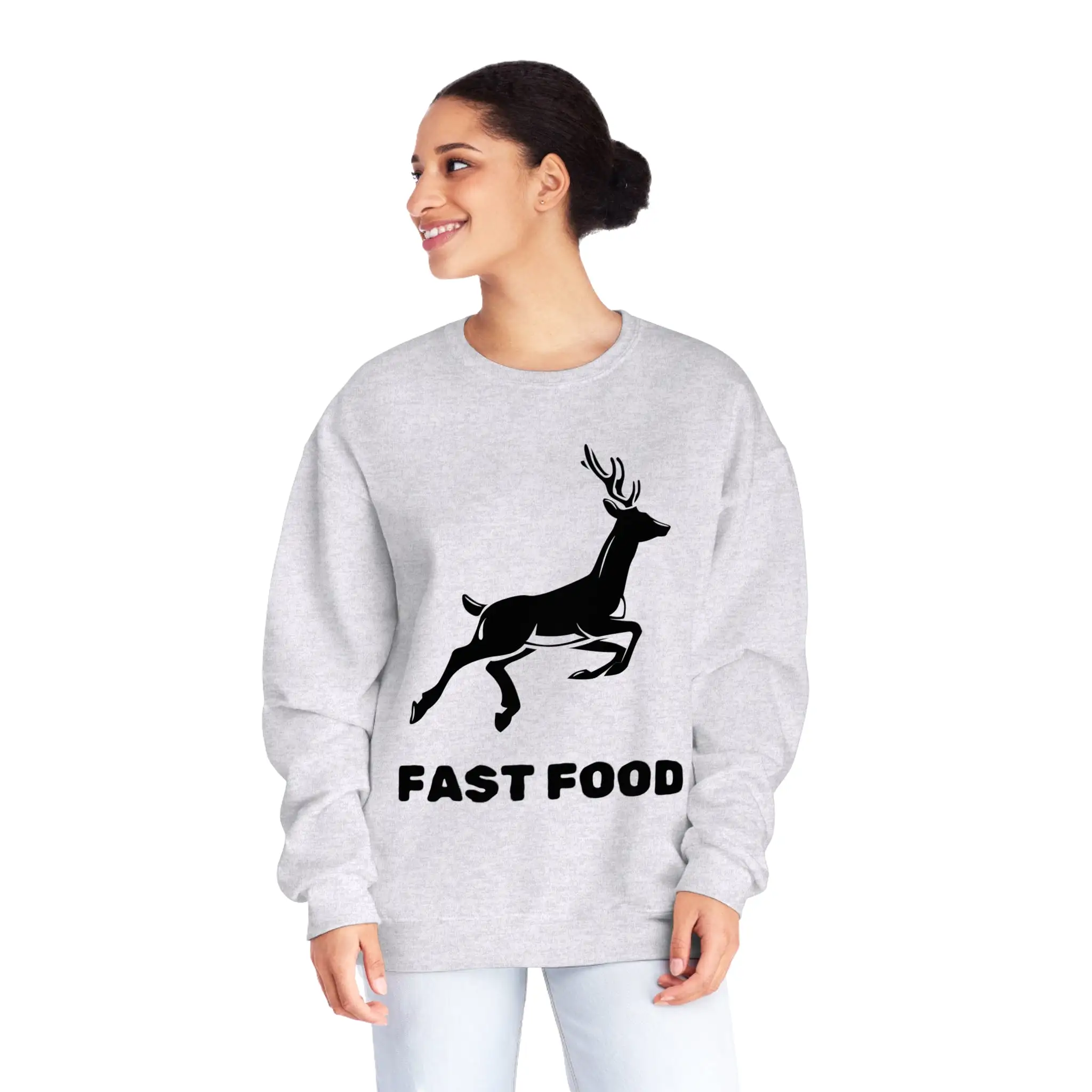 Fast Food - Unisex NuBlend Crewneck Hunting Sweatshirt