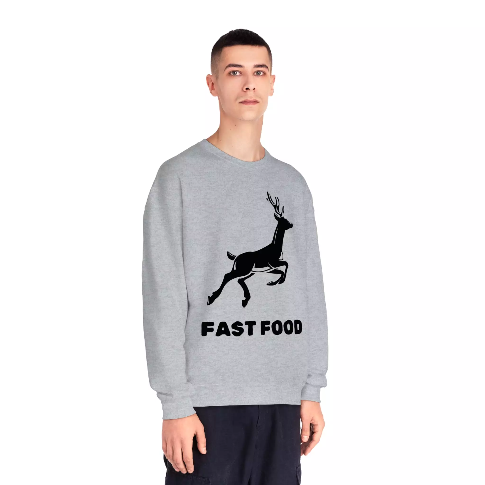 Fast Food - Unisex NuBlend Crewneck Hunting Sweatshirt