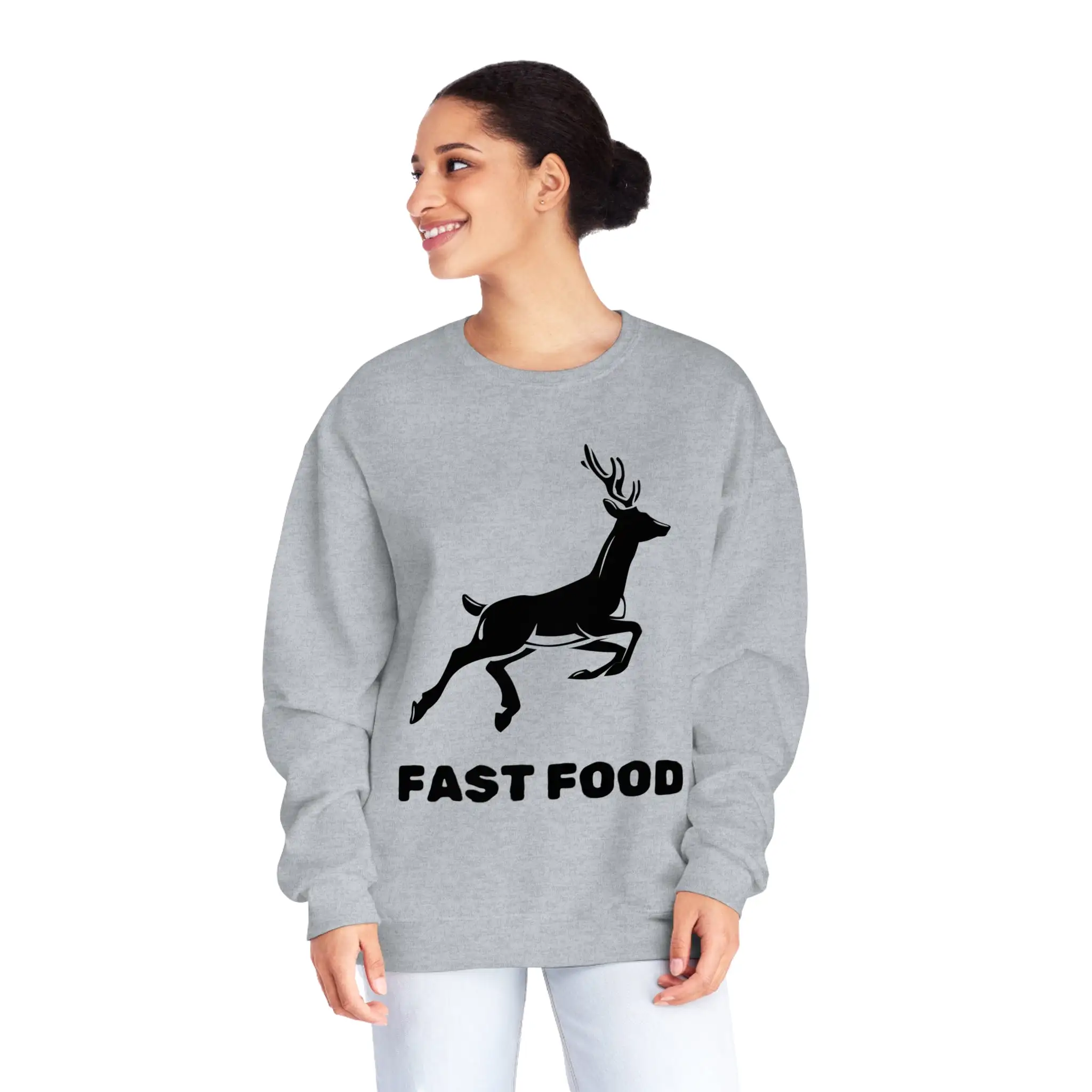 Fast Food - Unisex NuBlend Crewneck Hunting Sweatshirt