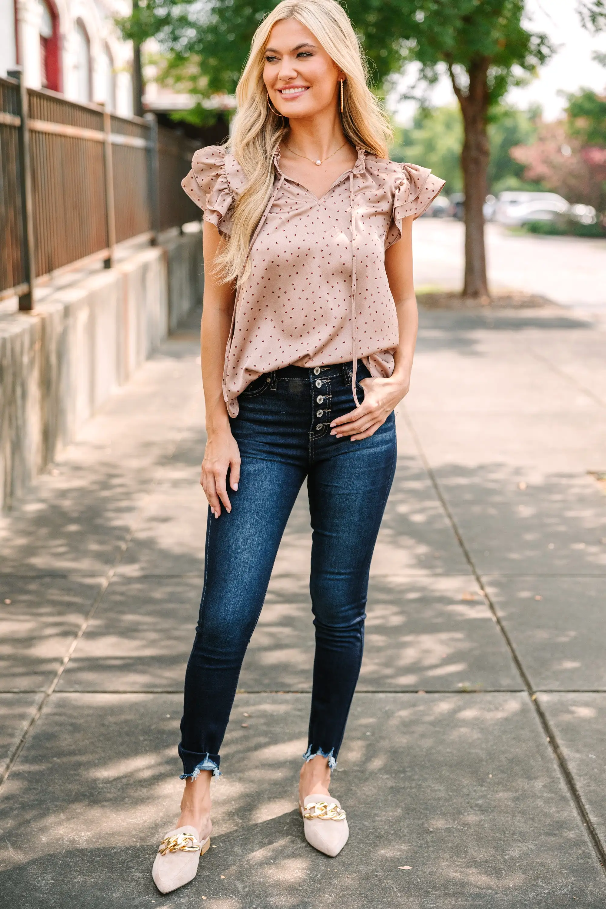 Feeling My Best Cream White Blouse