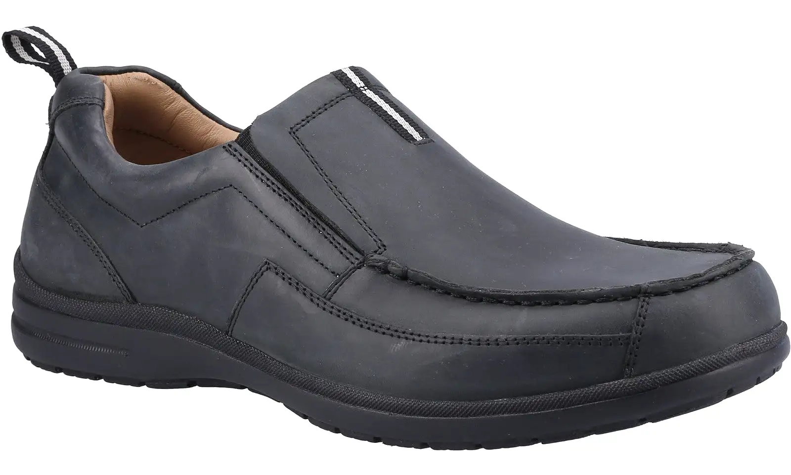 Fleet & Foster Paul Mens Leather Slip On Casual Shoe