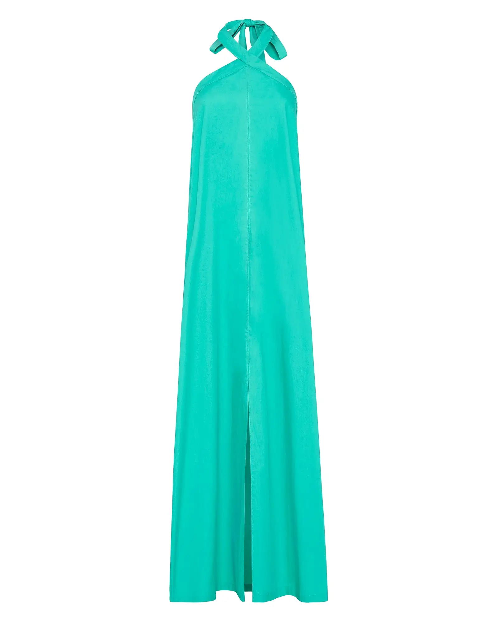 HALTER DRESS - POOL GREEN