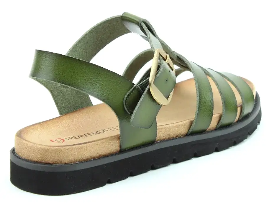 Heavenly Feet Saltwater Womens Buckle Fastening Sandal