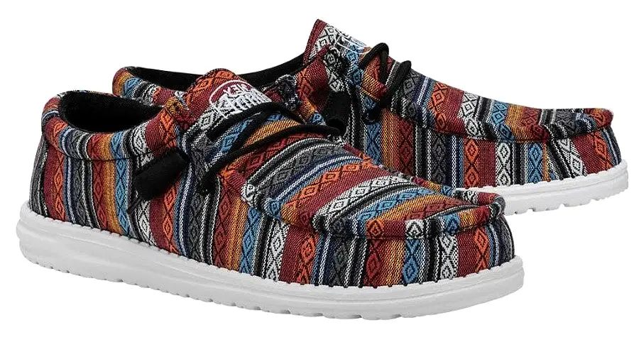 Hey Dude Wally Serape Mens Slip On Casual Shoe