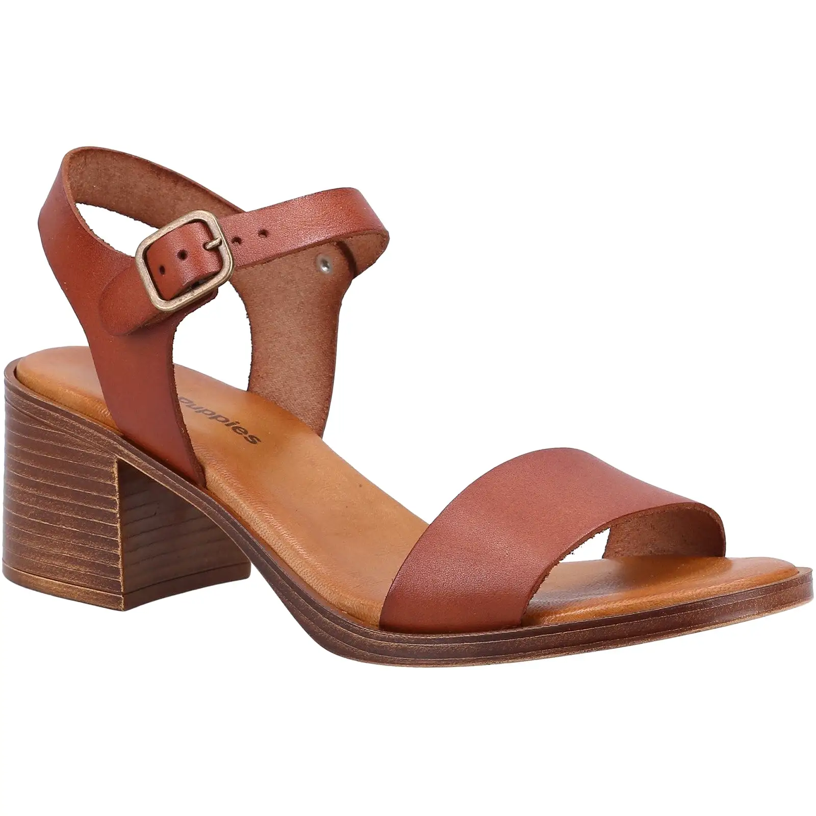 Hush Puppies Gabby Womens Leather Heeled Sandal