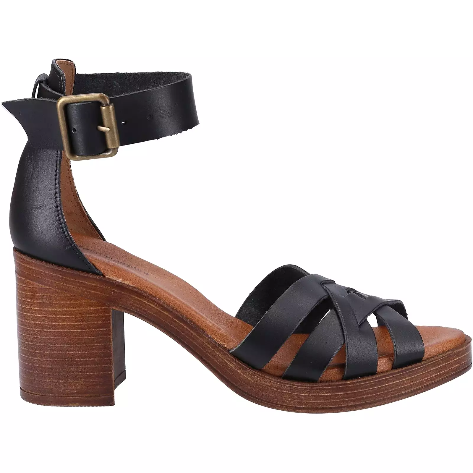 Hush Puppies Giselle Womens Buckle Fastening Leather Sandal