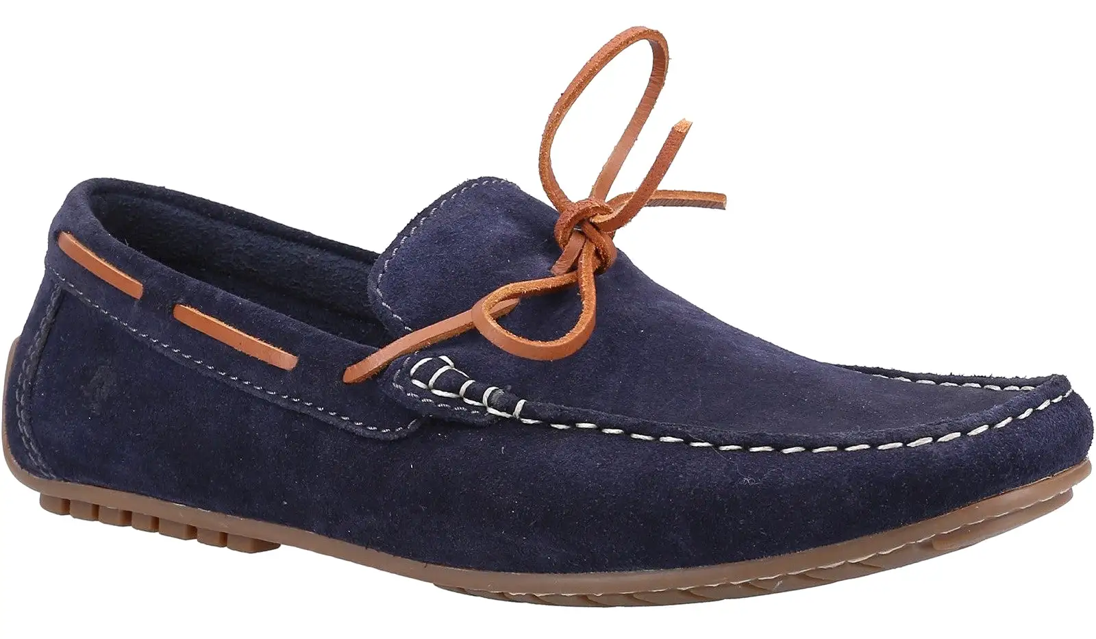 Hush Puppies Reuben Mens Suede Leather Boat Shoe