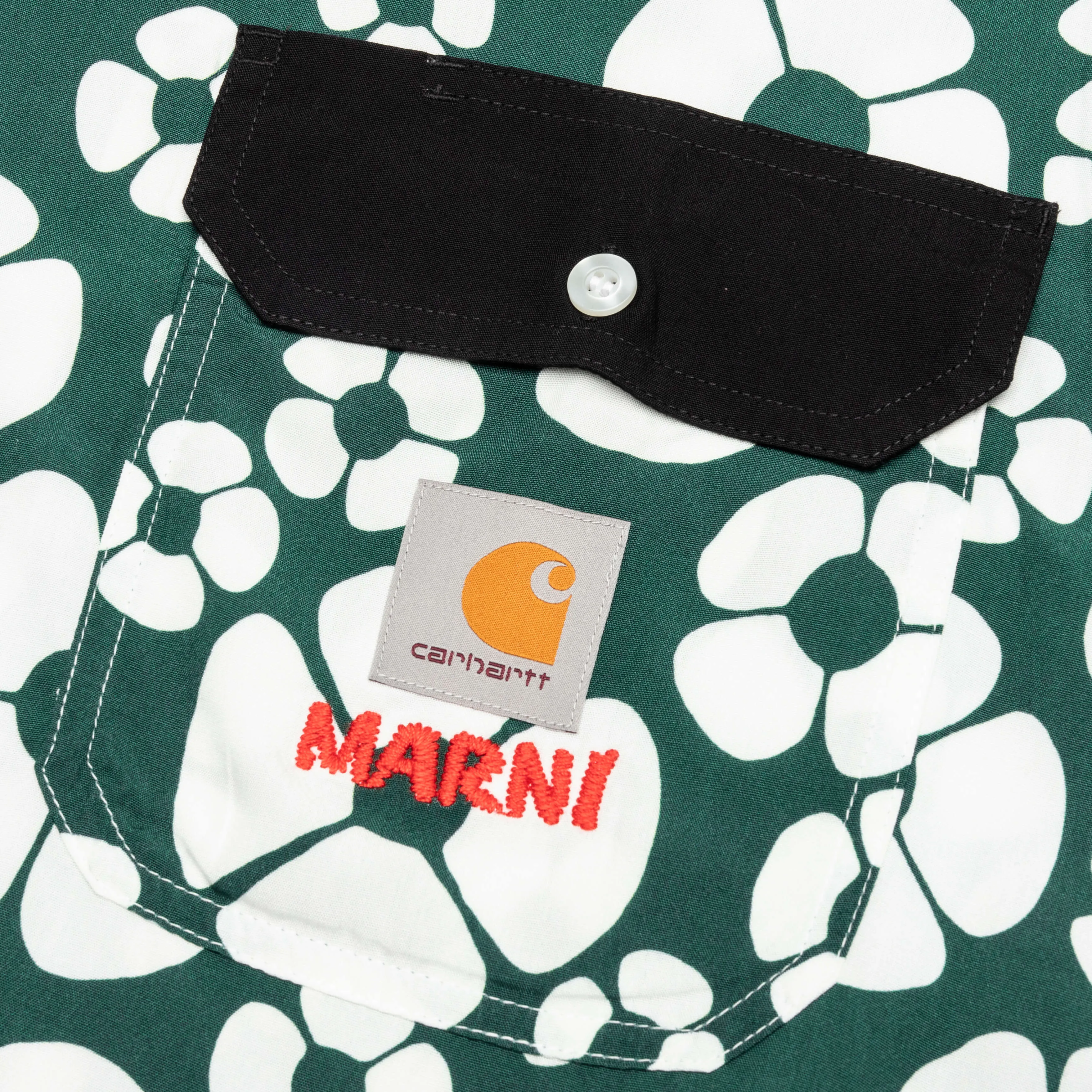 Marni x Carhartt WIP S/S Floral Shirt - Forest/Green