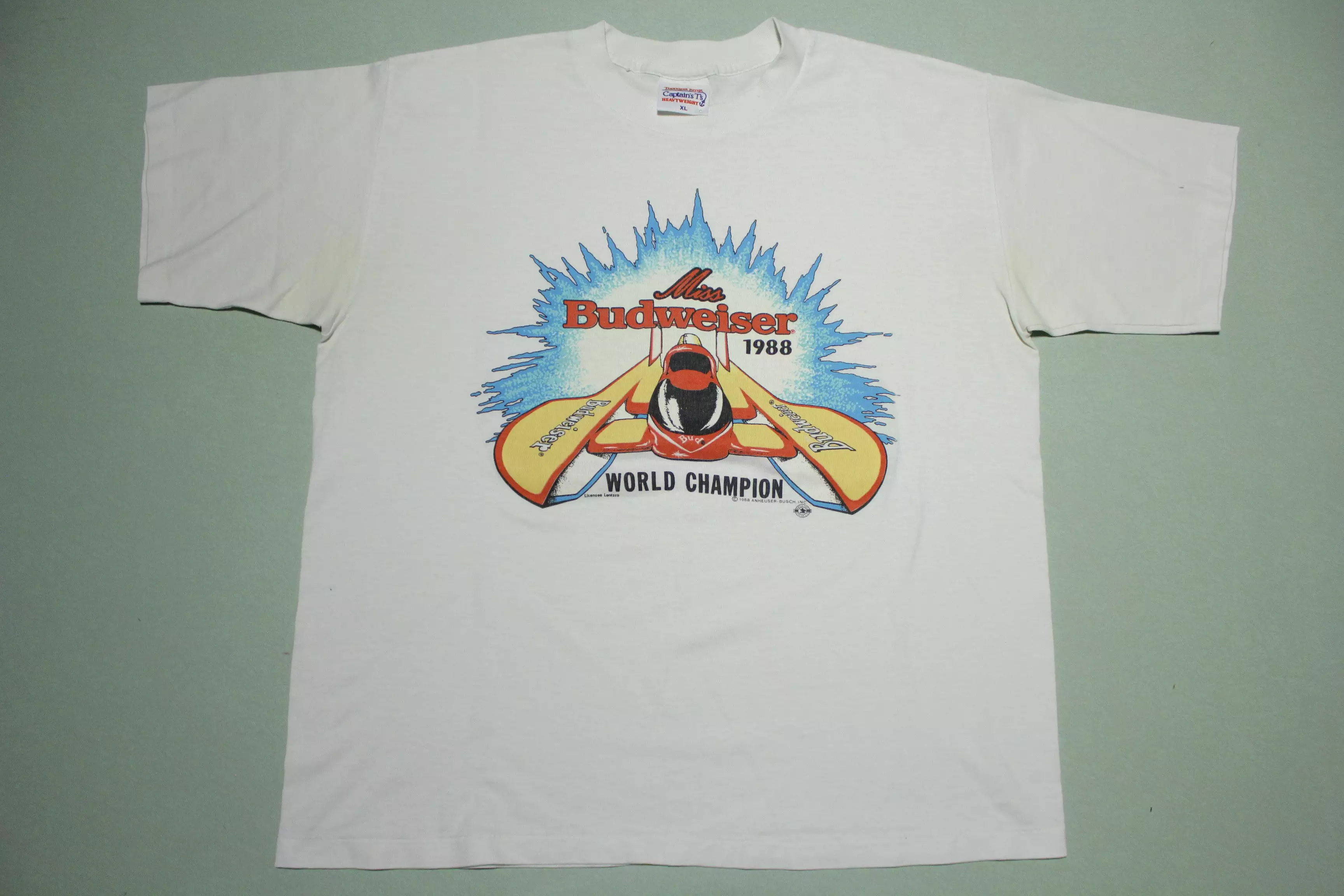 Miss Budweiser Vintage 1988 World Champion Hydroplane Racing T-Shirt