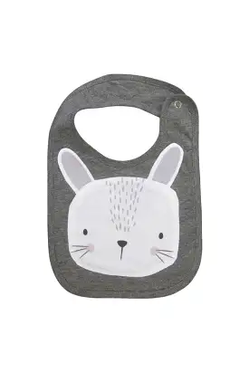 Mister Fly - Bib - Bunny - Grey