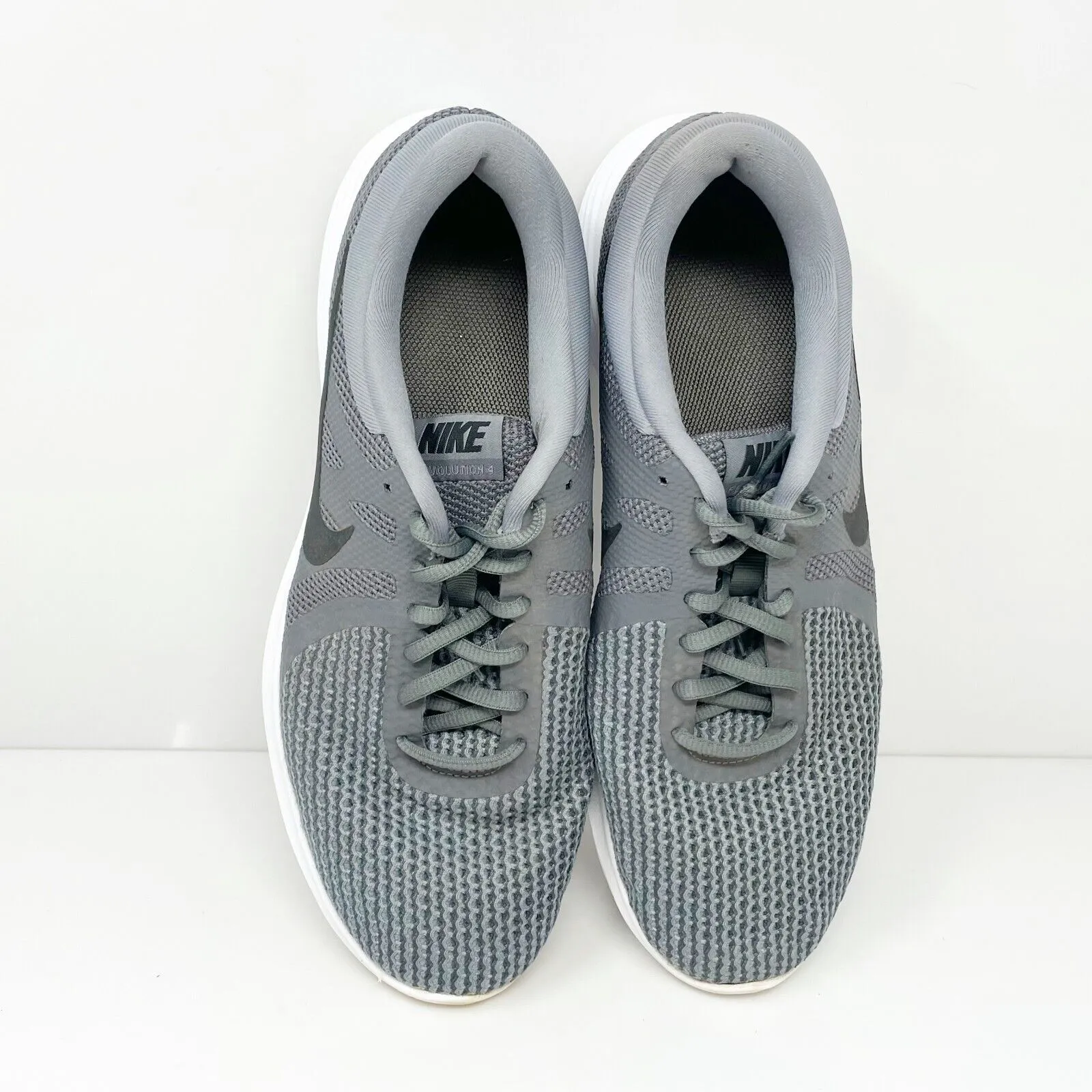 Nike Mens Revolution 4 908988-010 Gray Running Shoes Sneakers Size 9.5