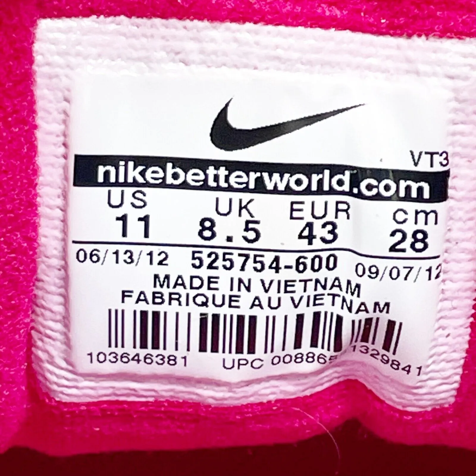 Nike Womens Flex Experience RN 525754-600 Pink Running Shoes Sneakers Size 11