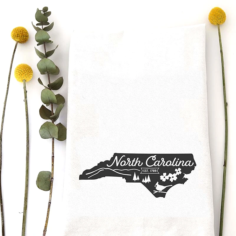 North Carolina Icon Dish Towel